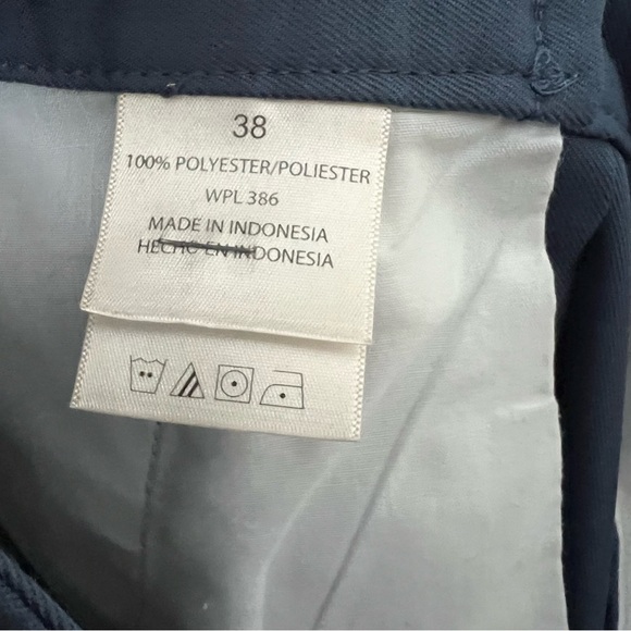 Haggar Men's‎ Pleated Front Chino Shorts Slash Pockets Preppy Teal Size 38 - Picture 6 of 6